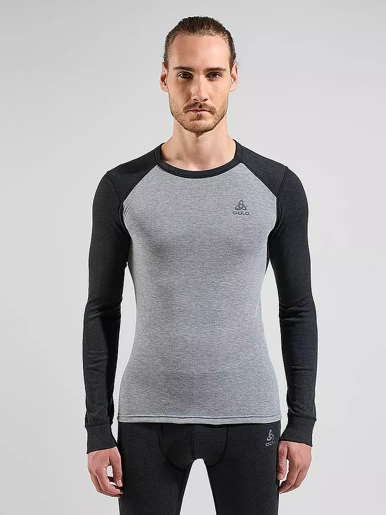 ODLO Herren Funktionswasche Set ACTIVE WARM ECO Base Layer grau